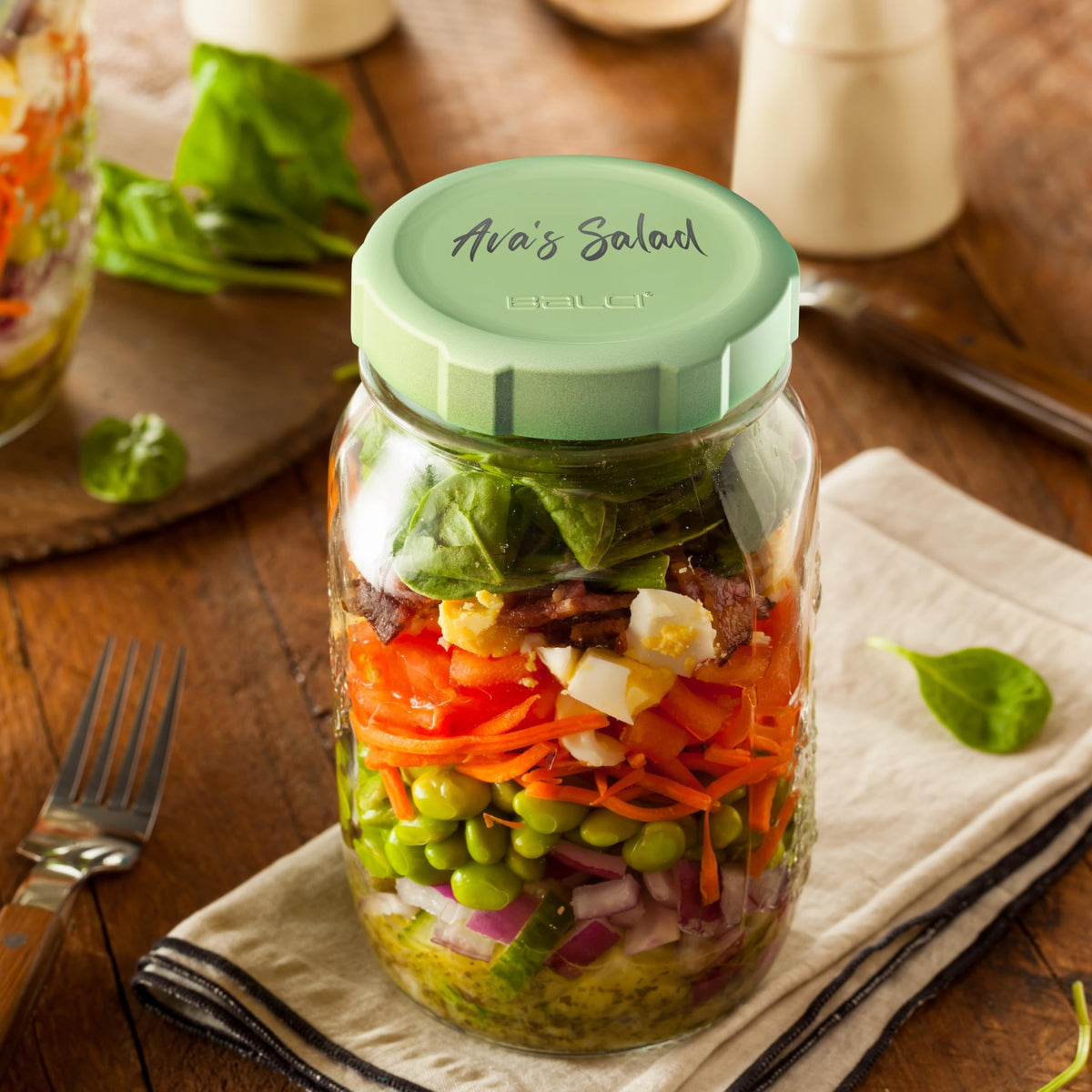 BALCI multi-use lids on jars for arts, crafts, and storage