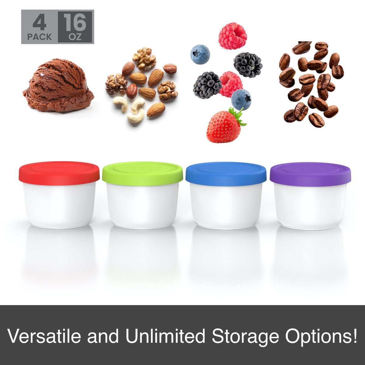BALCI leakproof freezer container with airtight seal keeps flavors fresh.