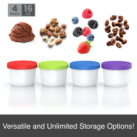 BALCI leakproof freezer container with airtight seal keeps flavors fresh.