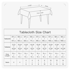 BALCONY & FALCON tablecloth suitable for kitchen, outdoor, and events.