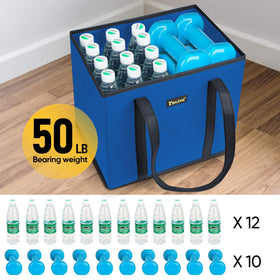 BALEINE easy-fold storage blue bag saves space at home
