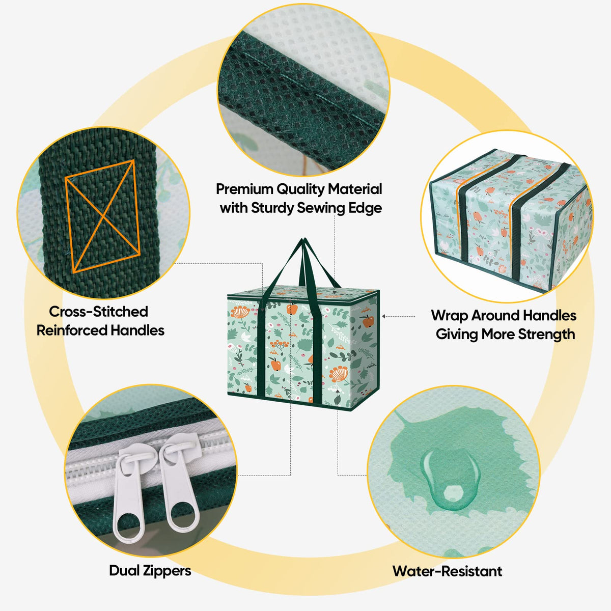 BALEINE insulated bag collapsible design saves space after use