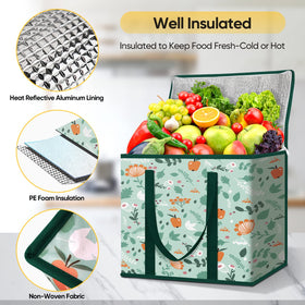 BALEINE insulated bag folded for compact storage and portability