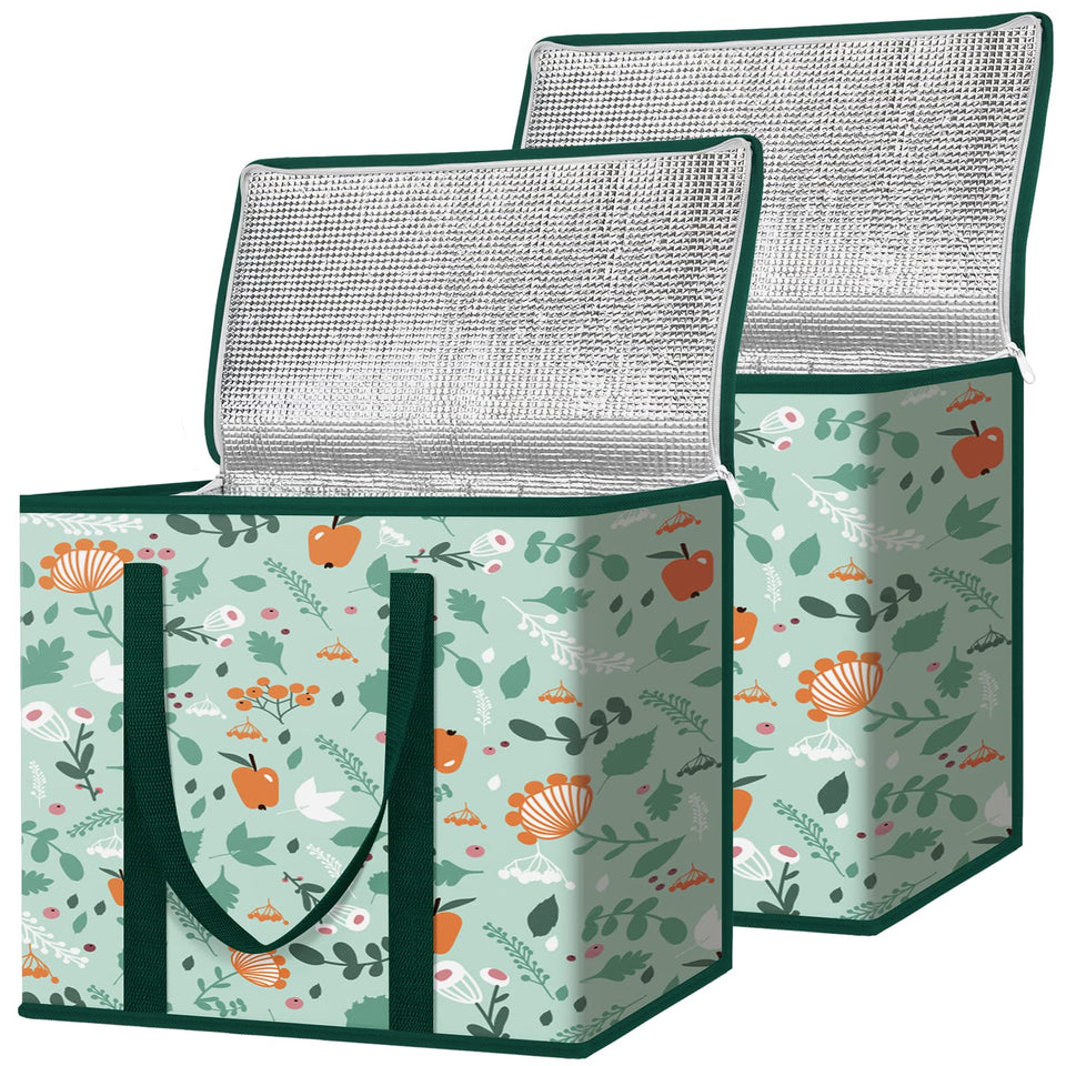 BALEINE insulated bag front view showing spacious interior for groceries