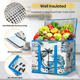 BALEINE Island Breeze large insulated bags folded for compact storage and reuse.