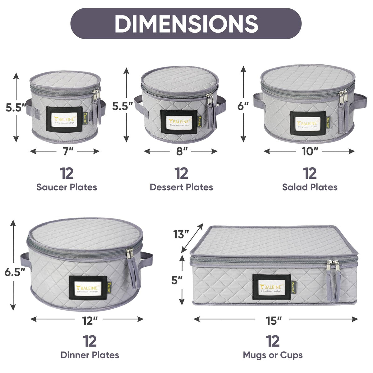 BALEINE plate and mug storage holds up to 12 items