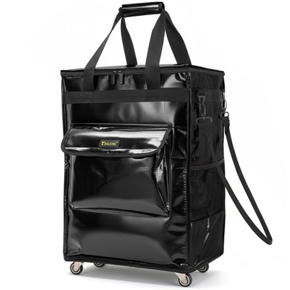 BALEINE rolling tote bag front view for easy grocery maneuverability