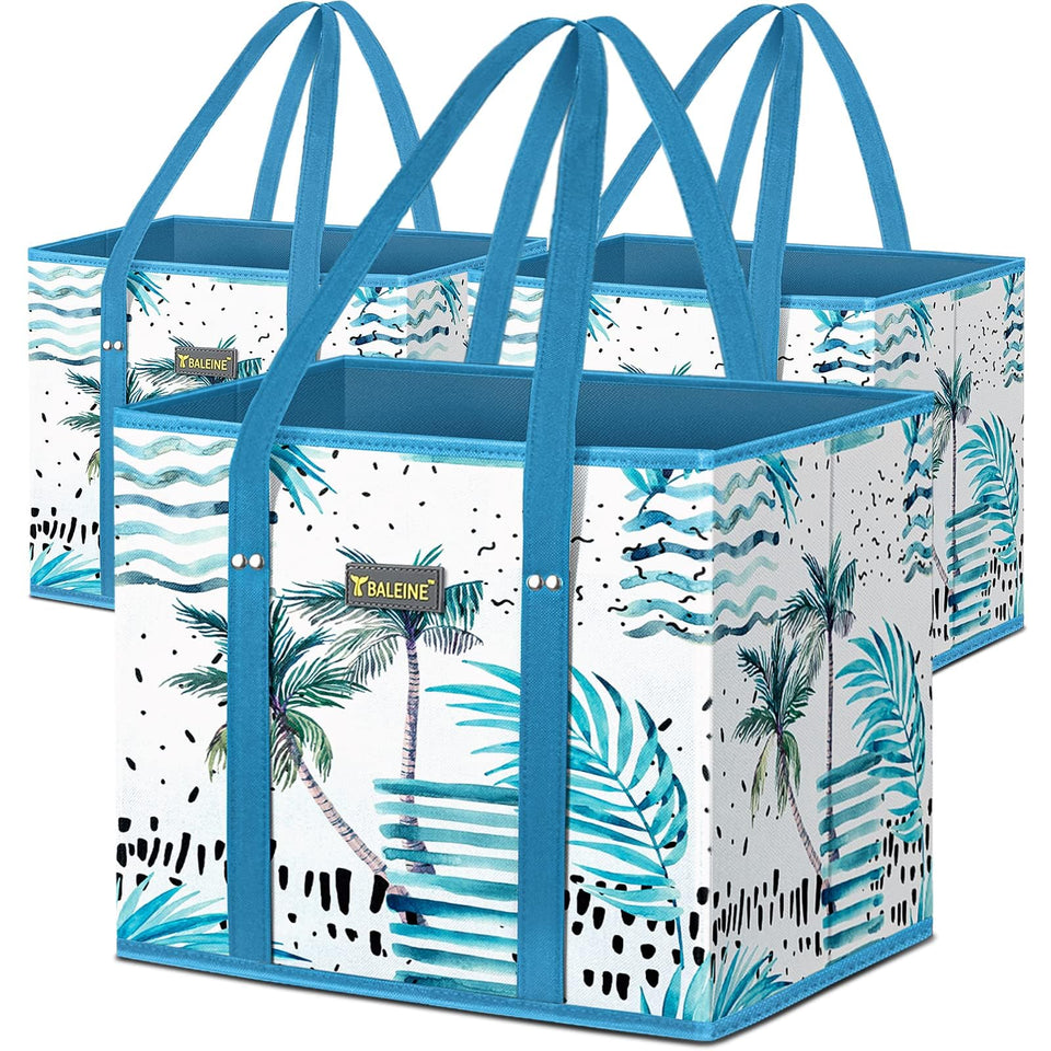 BALEINE 3Pk bags folded compactly for easy storage and quick trips