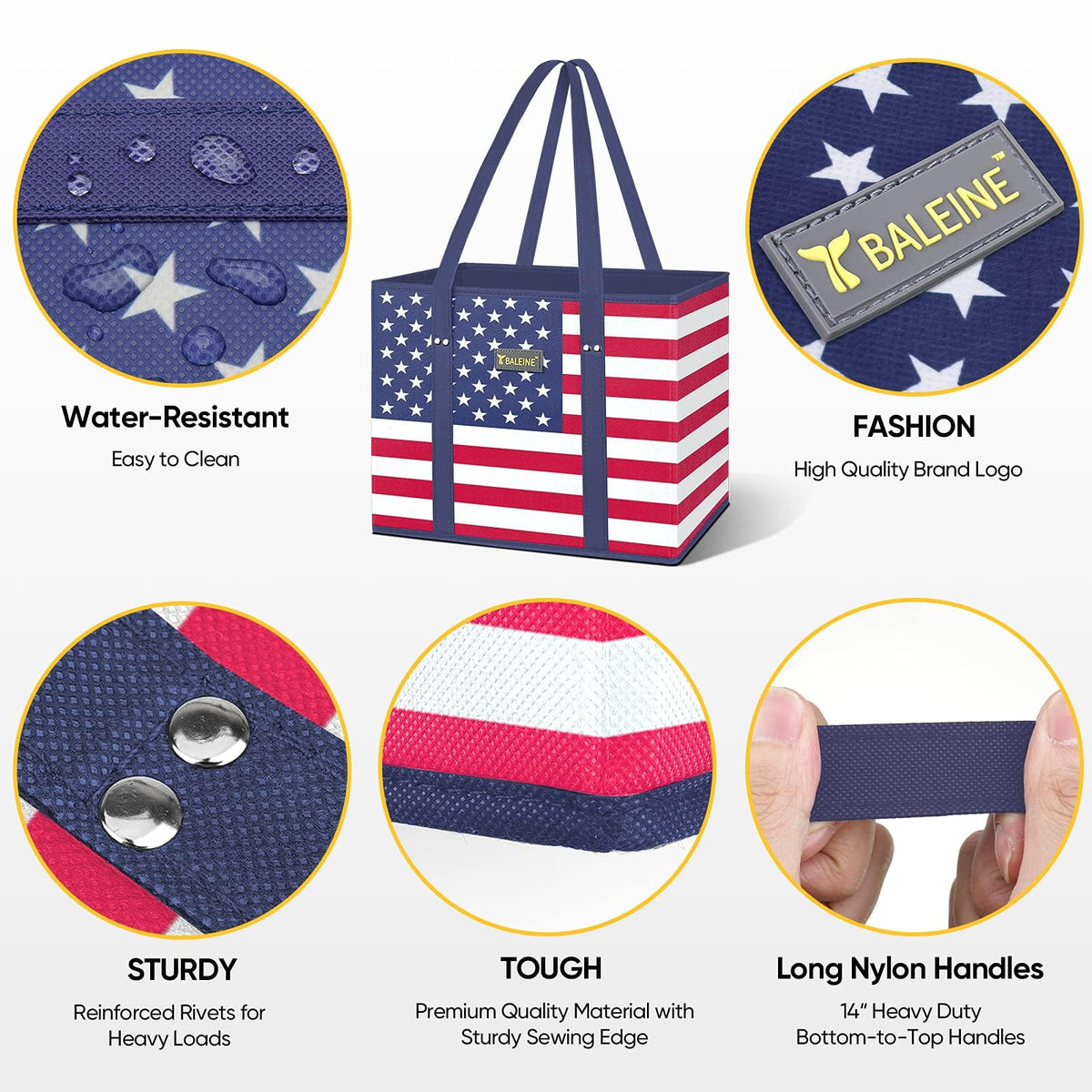 BALEINE 3Pk bags in cart showing organized shopping
