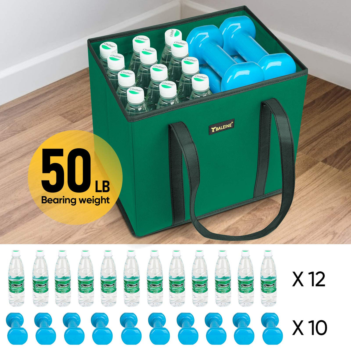 BALEINE large-capacity bag holds groceries and bulk items with organization.