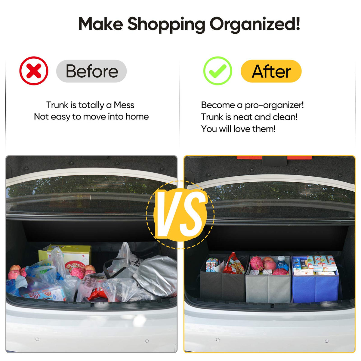 BALEINE water-resistant exterior protects groceries during outdoor errands.