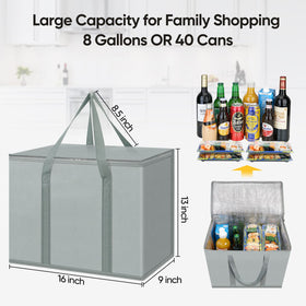BALEINE box-shaped insulated bag with reinforced bottom for durability