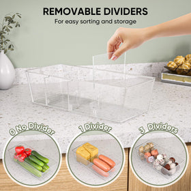 BALEINE BPA-free storage bin designed for safe freezer and fridge use.