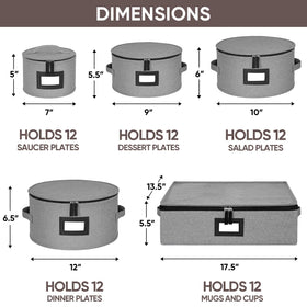 BALEINE container interior shows padded lining prevents scratches on plates and glassware.