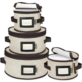 BALEINE china storage container with soft shell cream and clear front window for easy content identification.