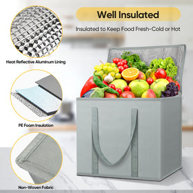 BALEINE collapsible cooler bag ready for loading groceries