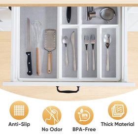 BALEINE drawer liner beige offers strong grip to reduce sliding.