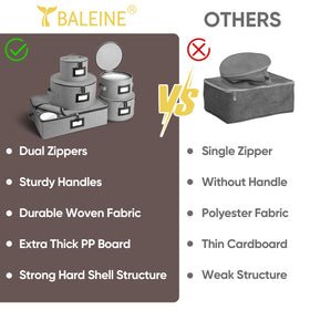BALEINE durable carry handles and secure closures for easy transport.