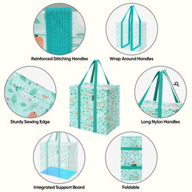 BALEINE heavy-duty foldable tote close-up stitching for long-term use