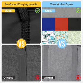 BALEINE organized shopping bags simplify loading in carts and trunks.