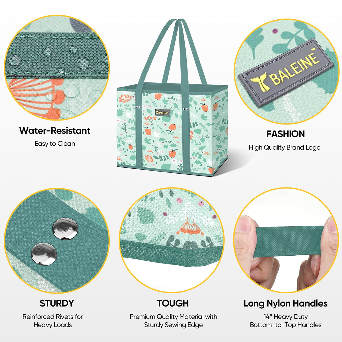 BALEINE organized shopping in-cart setup for efficient use.