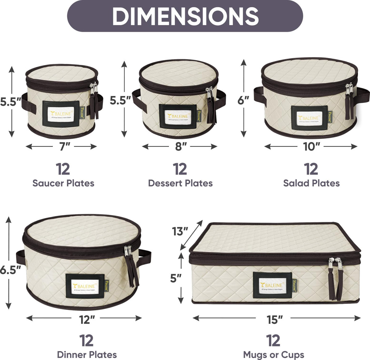 BALEINE plate and mug storage configuration demonstrates versatile, stackable organization.