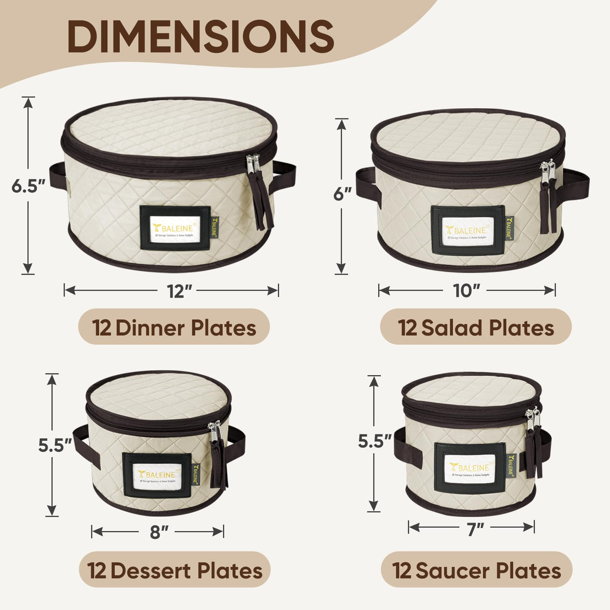 BALEINE plate and mug storage for versatile, stackable organization.