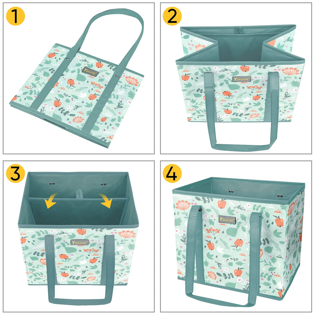 BALEINE quality commitment emphasizes durable, everyday grocery bags.