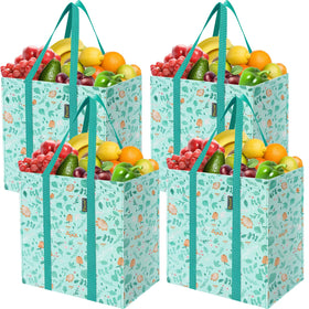 BALEINE Spring Stroll grocery bag front view with reinforced bottom for sturdy loading