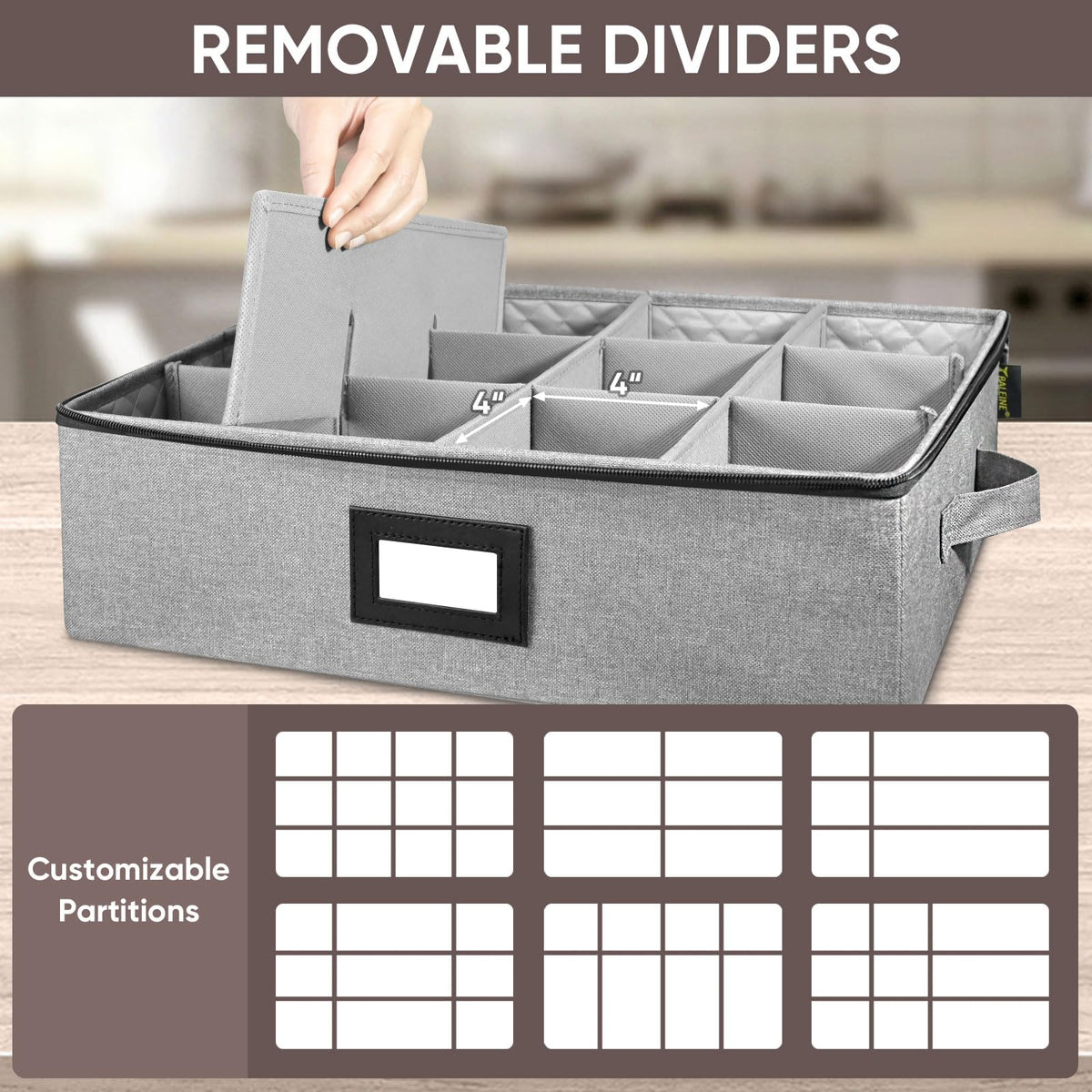 BALEINE stackable design saves space when storing multiple boxes.