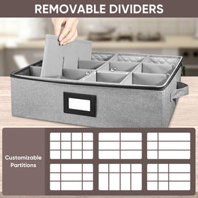 BALEINE stackable design saves space when storing multiple boxes.