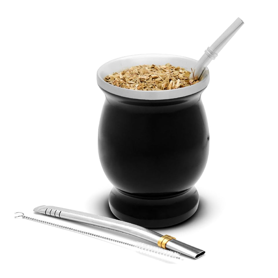 Balibetov stainless steel mate cup close-up with durable double-wall design