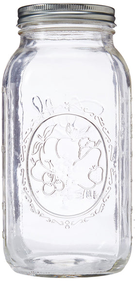 Ball 64oz jar 2-pack, lead-free, ideal for long-term storage.