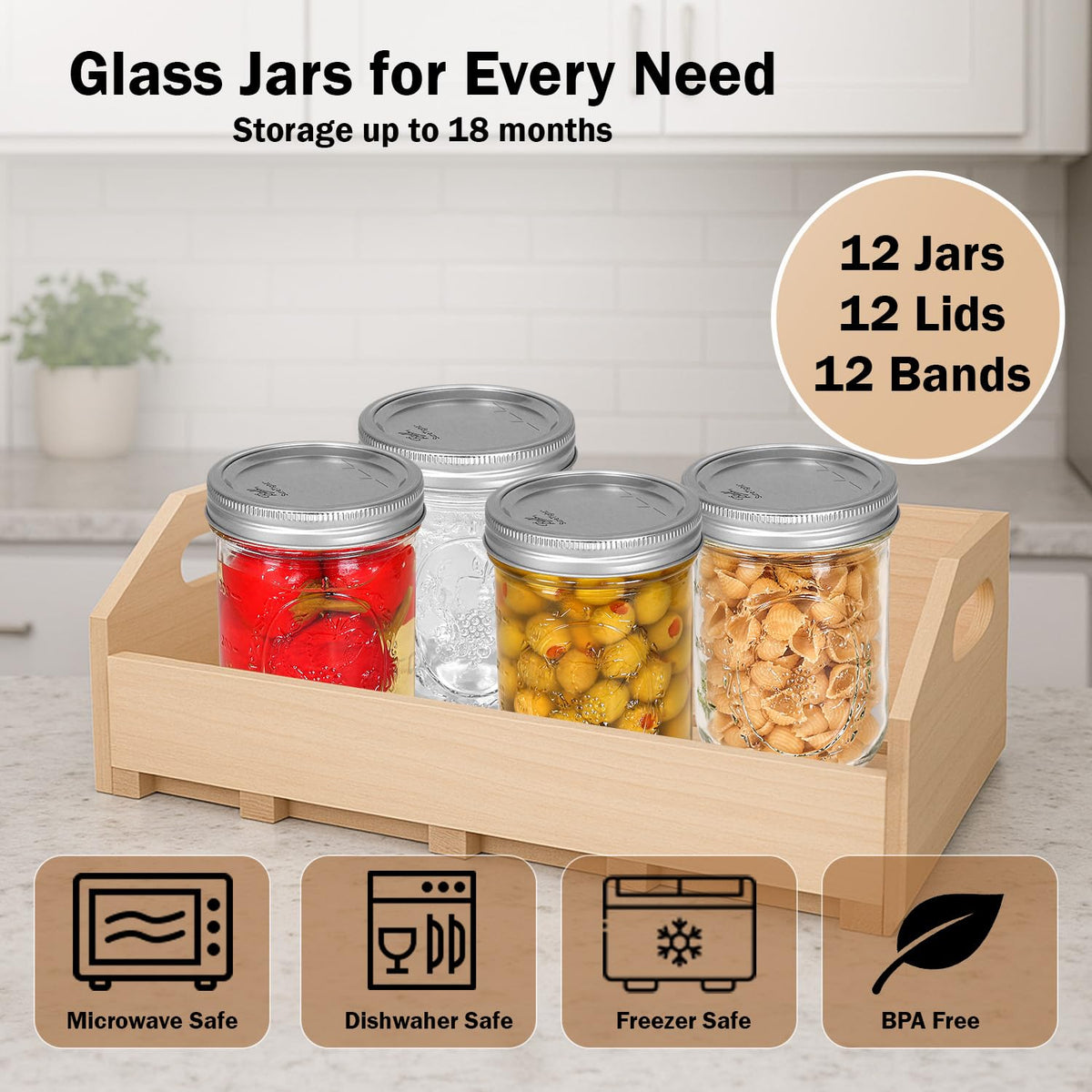 Ball airtight seal demonstrating leak resistance on jar.