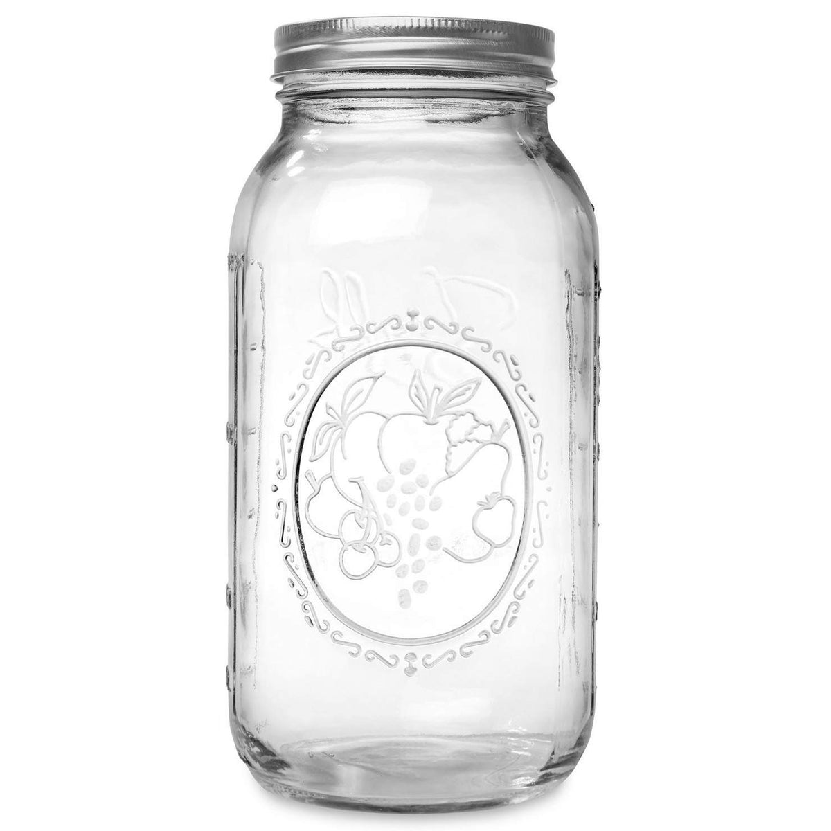 Ball clear glass wide-mouth jar with lid demonstrates versatile storage options.