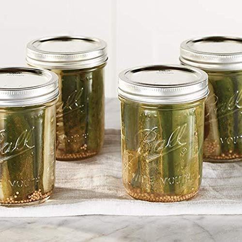 Ball jars with bands suitable for craft projects