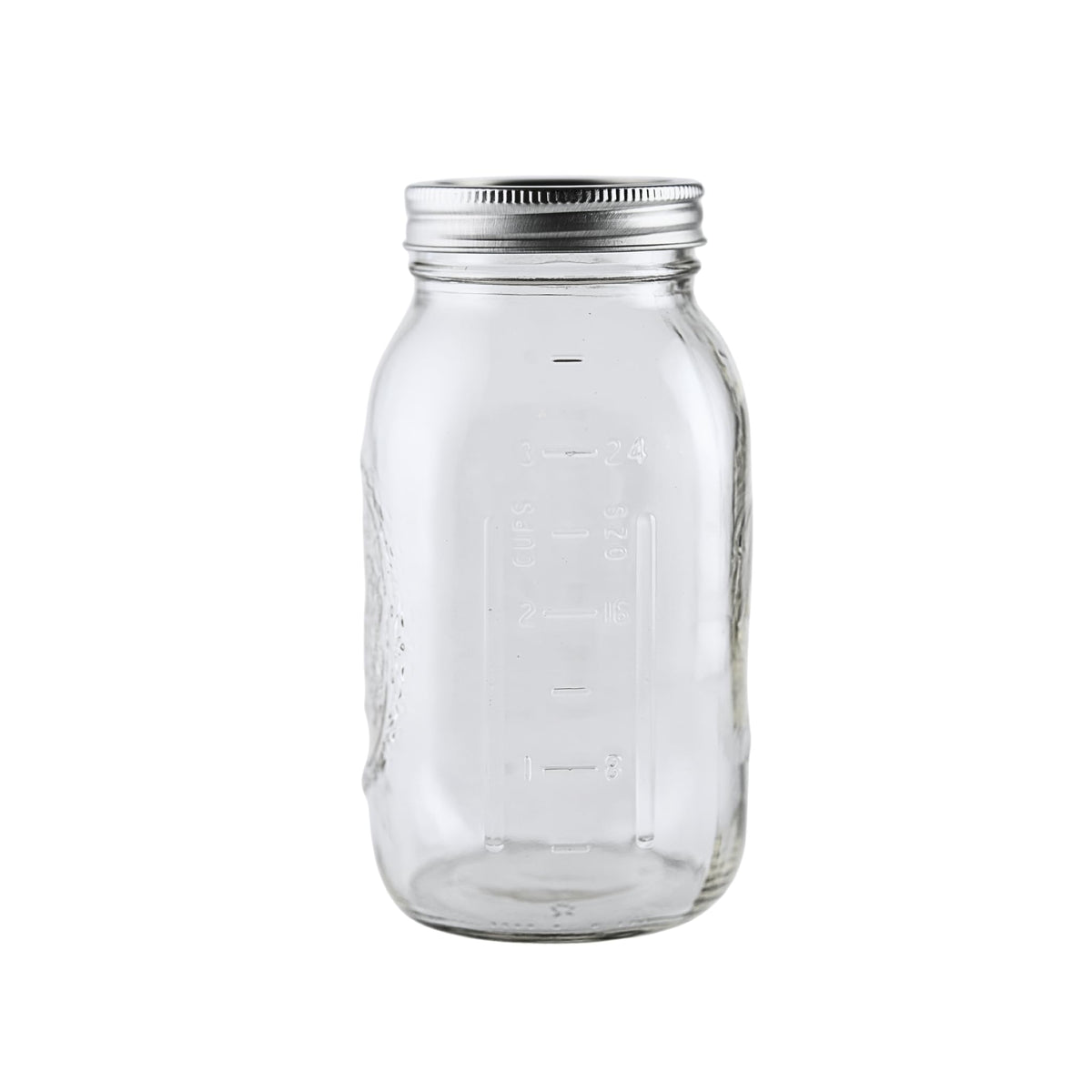 Ball glass jar with BPA-free lid bands provides durable USA-made quality