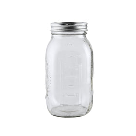 Ball glass jar with BPA-free lid bands provides durable USA-made quality