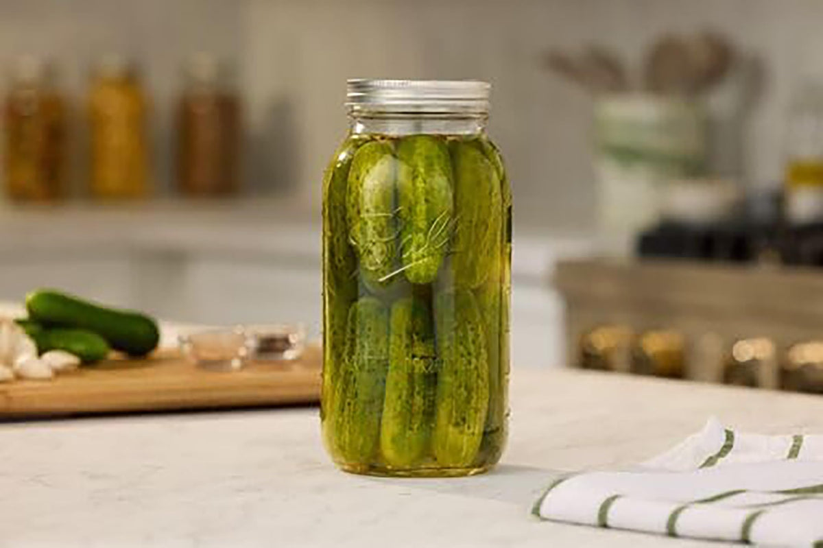 Ball large glass jar ideal for kitchen storage and long-lasting preservation.