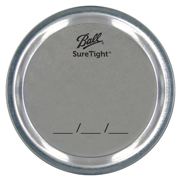 Ball Mason jar lids and bands stack neatly for storage.
