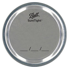 Ball Mason jar lids and bands stack neatly for storage.