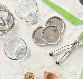 Ball Mason jar lids made in USA are BPA-free.