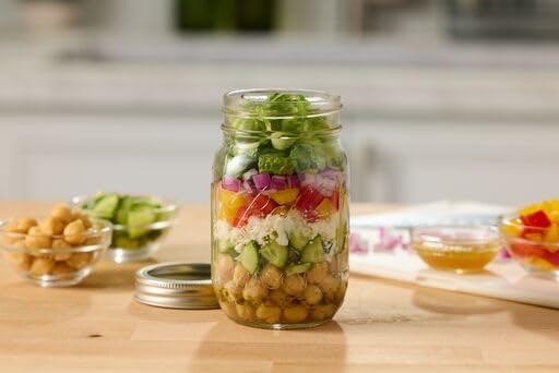 Ball pint jars shown as gift-ready decor and display options.