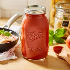 Ball mason jar in kitchen showcasing practical storage and gifting potential