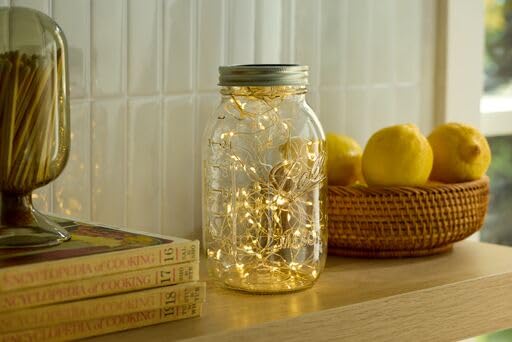 Ball mason jar on pantry shelf for organized storage