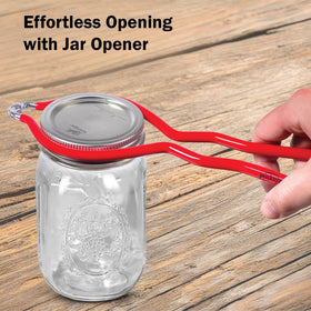 Ball regular-mouth pour-friendly jar for sauces and desserts.