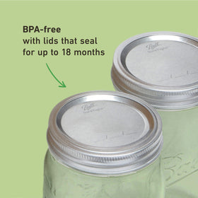Ball wide-mouth canning setup with jars and tools