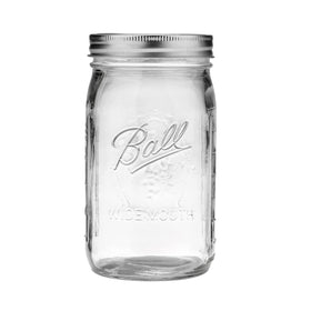 Ball wide-mouth 32oz empty jar for canning and storage