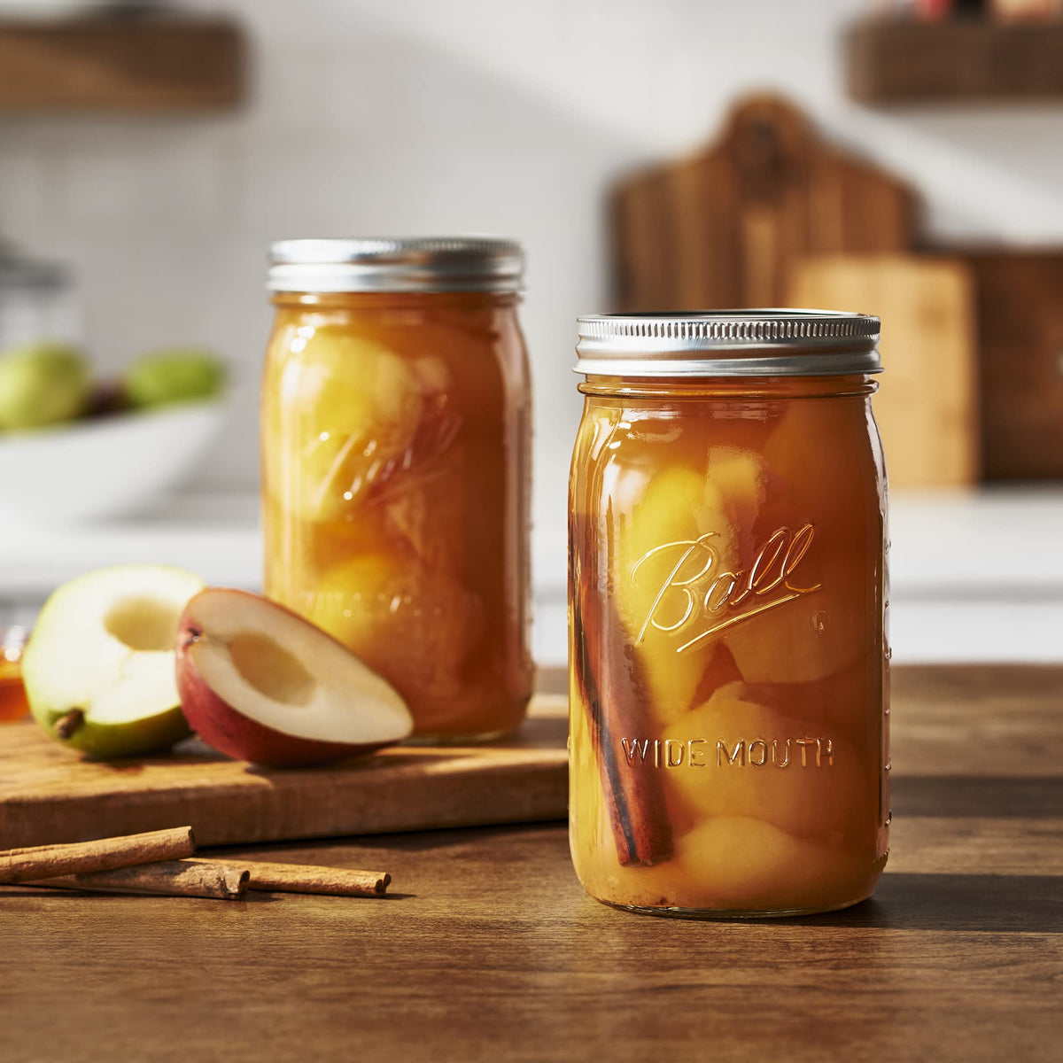 Ball BPA-free glass close-up emphasizes quality and durability