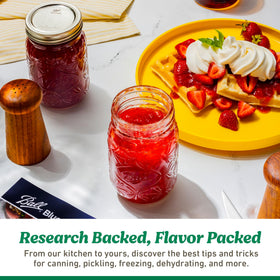 Ball wide-mouth lids for-canning highlight everyday preservation tasks with familiar jars.